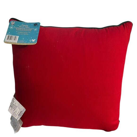 Disney Holiday Decor Pillow Mickey Mouse Season's Greetings Christmas Truck 16in - Picture 8 of 8